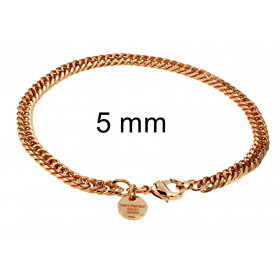 Doppelpanzerarmband vergoldet o. Gold o. Rotgold Doublé Maße wählbar Halskette Damen Herren Schmuck