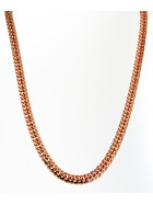 Doppel-Panzerkette vergoldet o. Gold Doublé Maße wählbar Halskette Damen Herren Schmuck Anhängerkette