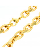 Pulsera cadena Ancla chapado en oro 6 mm 20 cm