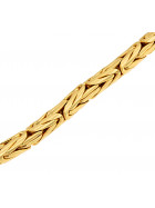 Necklace round Kings Royal Byzantine Chain Gold Doublé 8 mm 60 cm
