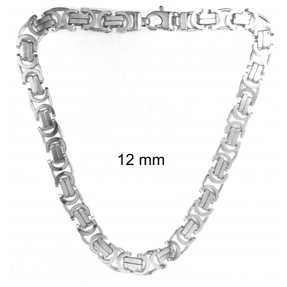 Königskette flach 925 Silber Maße wählbar 