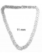 Königskette flach 925 Silber Maße wählbar