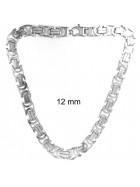 BYZANTINE Flat Chain Necklace Sterling Silver