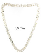 Königskette flach 925 Silber Maße wählbar Halskette Herren Männer Silberkette Damen Frauen Schmuck