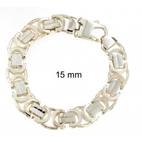BYZANTINE Flat Chain Bracelet Sterling Silver