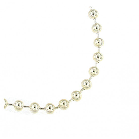 Necklace Ball Chain Sterling Silver 3 mm 42 cm