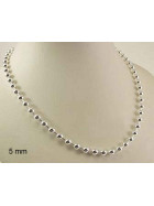 Kugelkette 925 Silber 3 mm breit 42 cm lang Halskette
