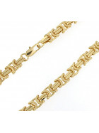 Bracelet Kings Byzantine Chain Gold Plated 15,5 mm 25 cm