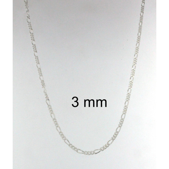 Necklace Chain Figaro Sterling Silver
