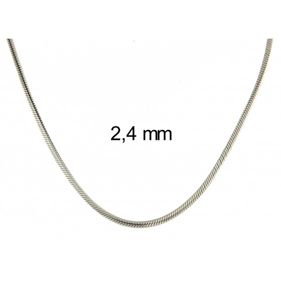 Necklace snake chain solid sterling silver