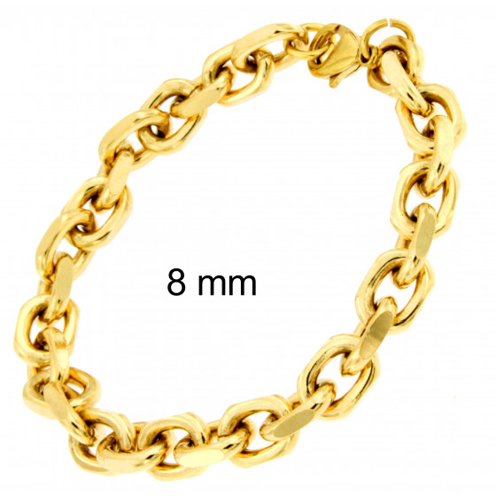 Anker-Armband vergoldet o. Gold Doublé Maße wählbar