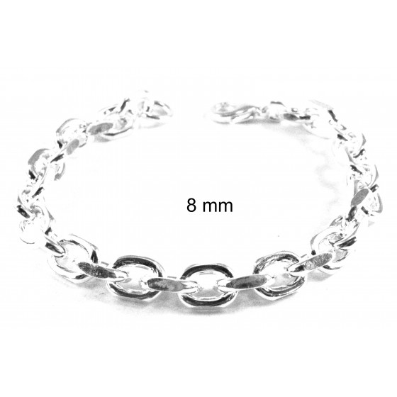 Bracelet Anchor Chain Silver Plated