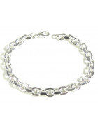 Bracelet Anchor Chain Silver Plated 6 mm 16 cm