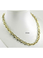 Necklace Anchor Chain Gold Doublé 6 mm 45 cm