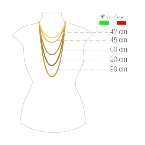 Necklace Anchor Chain Gold Doublé 6 mm 50 cm