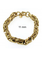 Bracelet Kings Byzantine Chain Gold Doublé 6 mm 26 cm
