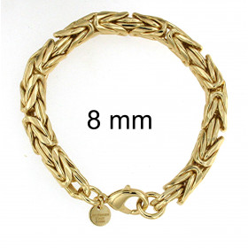 Bracelet Gold Doublé 8 mm 27 cm