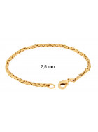 Bracelet Gold Doublé 8 mm 27 cm