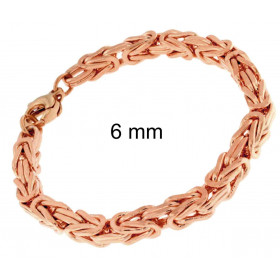 Bracciale Bizantina Chaine oro rosa doublé 5 mm 20 cm