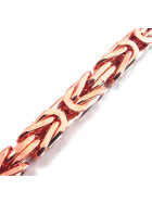 Bracciale Bizantina Chaine oro rosa doublé 8 mm 19 cm