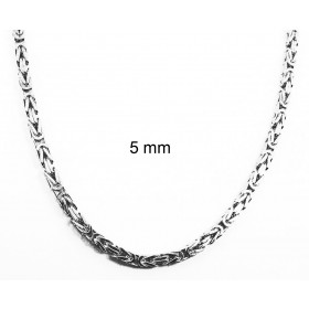 Necklace Byzantine Chain Silver Plated