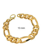 Bracelet Figaro Chain Gold Doublé 4 mm 23 cm