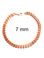 Panzerarmband Rosegold Doublé 3 mm 18 cm