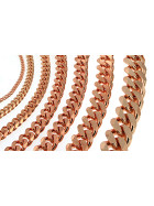 Bracciale Grumetta oro rosa doublé 7 mm 16 cm