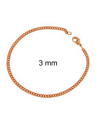 Bracciale Grumetta oro rosa doublé 7 mm 16 cm