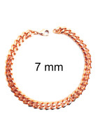 Bracciale Grumetta oro rosa doublé 7 mm 16 cm