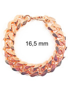 Bracciale Grumetta oro rosa doublé 7 mm 16 cm