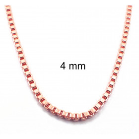 Venezianerkette rosevergoldet 4 mm 50 cm