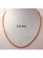 Venezianerkette rosevergoldet 4 mm 50 cm