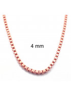 Venezianerkette rosevergoldet 4 mm 50 cm