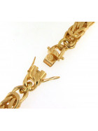 Bracelet Kings Byzantine Chain Gold Plated 6 mm 16 cm