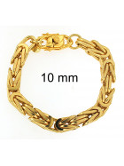 Bracciale Bizantina Chaine placcato oro 6 mm 16 cm
