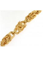 Bracelet Kings Byzantine Chain Gold Plated 6 mm 19 cm