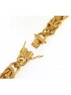 Bracelet Kings Byzantine Chain Gold Plated 6 mm 19 cm