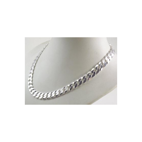 Collana catena grumetta 925 argento 10 mm 90 cm oumo donna