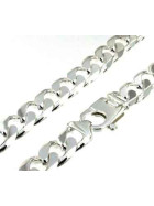 Collana catena grumetta 925 argento 10 mm 90 cm oumo donna