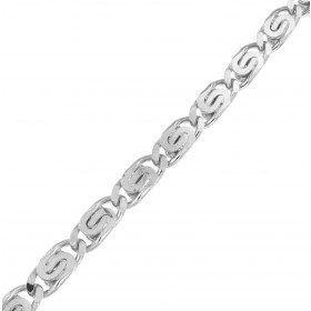 Necklace S-Curb Chain Silver Plated or Doublé