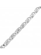 Necklace S-Curb Chain Silver Plated 10 mm 85 cm