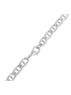 Collana catena Grumetta Traversino placcata argento 3 mm 55 cm