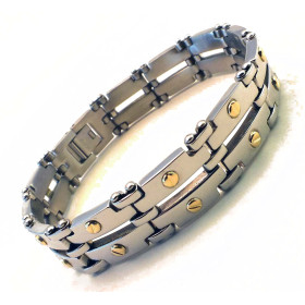 Herrenarmband Edelstahl Gold