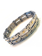 Herrenarmband Edelstahl Gold