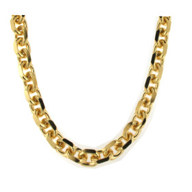 Necklace Anchor Chain Sterling Silver Gold Plated
