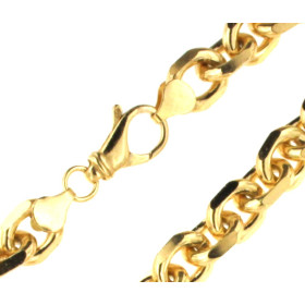 Necklace Anchor Chain Sterling Silver Gold Plated