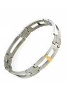 Mens Bracelet Stainless Steel Gold Gift New Jewellery From Italian Factory