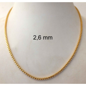 Collana Veneziana placcata oro 1,5 mm 40 cm