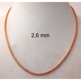 Venezianerkette vergoldet 2,6 mm 42 cm